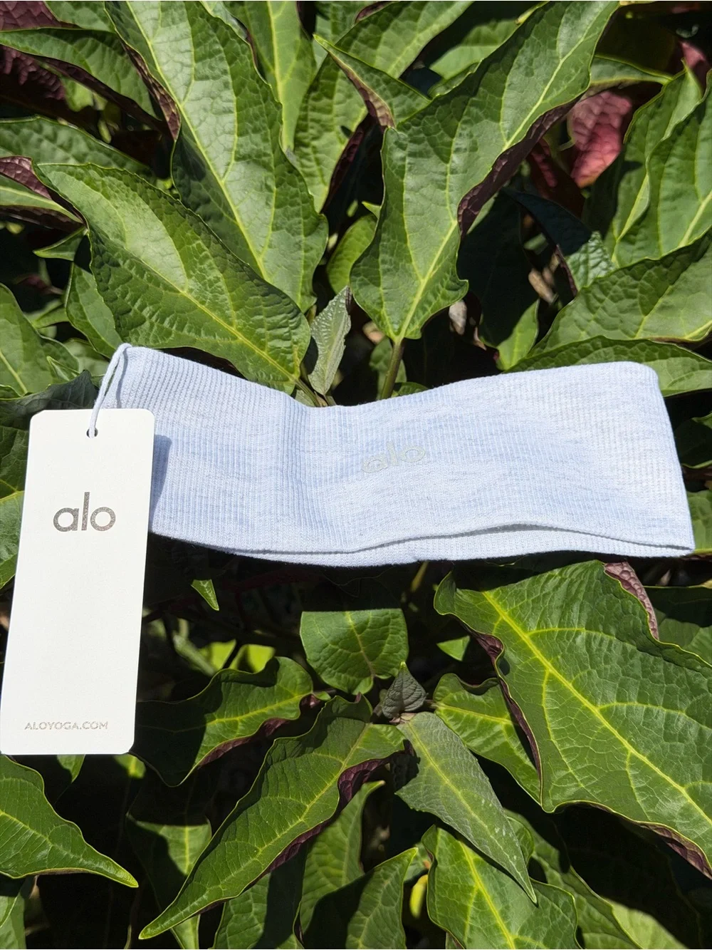 ALO Yoga Gray Stretch Knit Headband